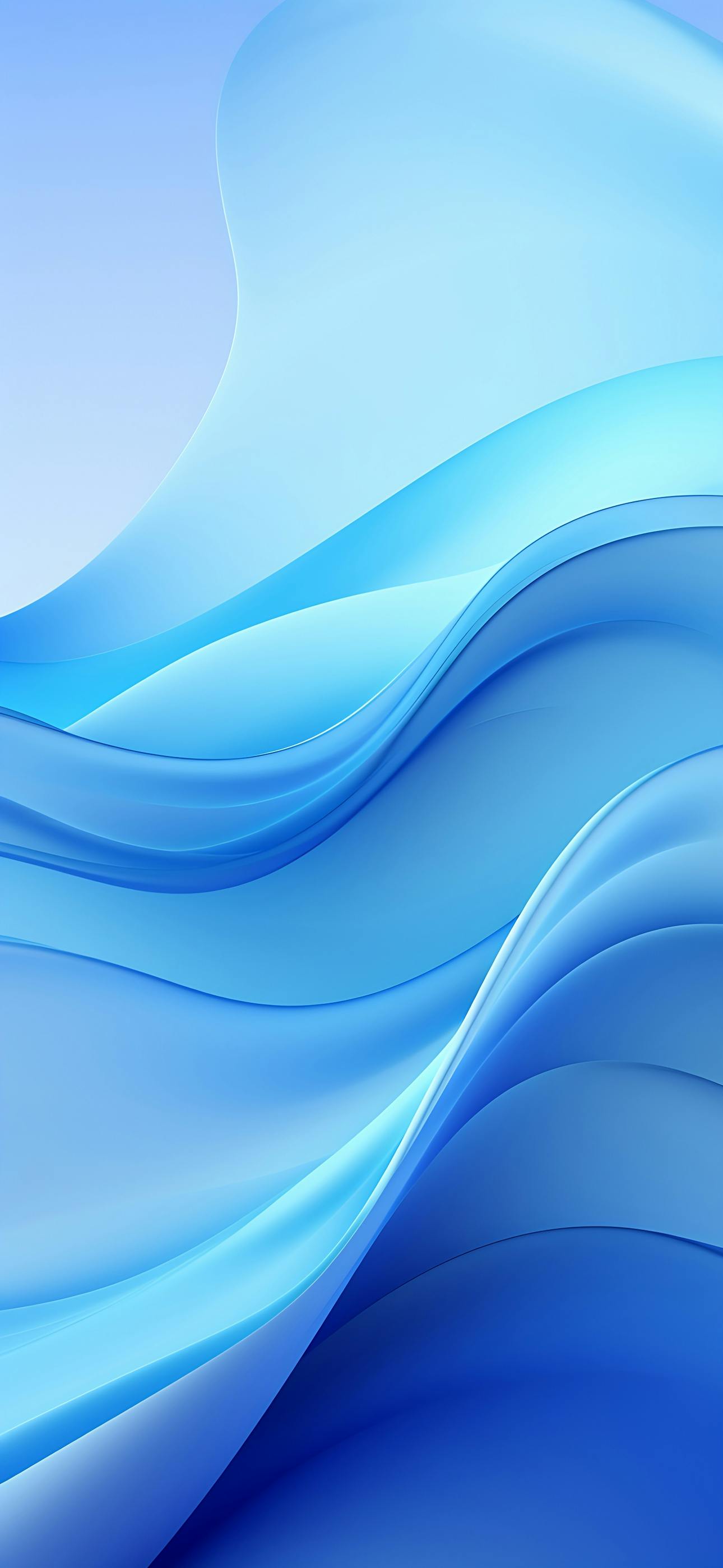 Clean blue gradient wallpaper for iPhone
