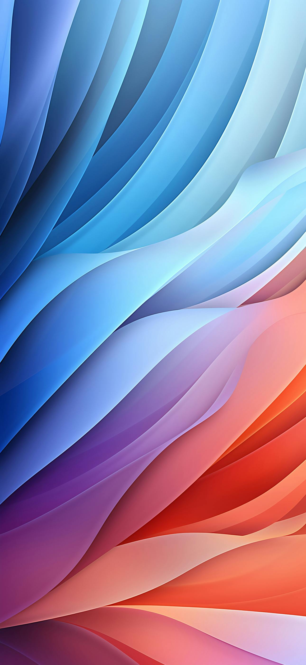 Rainbow blue gradient wallpaper for iPhone