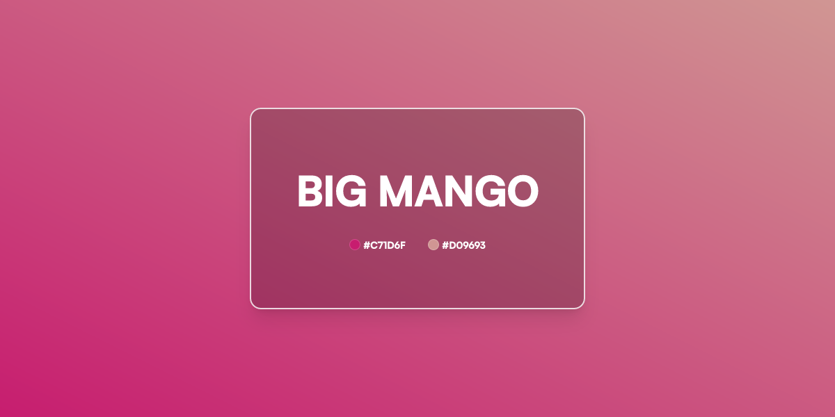 Big Mango Gradient CSS | 2 Color Linear UI Gradient Generator