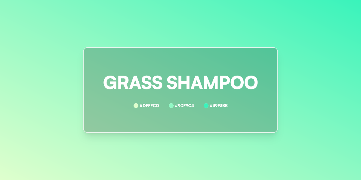 Grass Shampoo Gradient CSS 3 Color Linear UI Gradient Generator