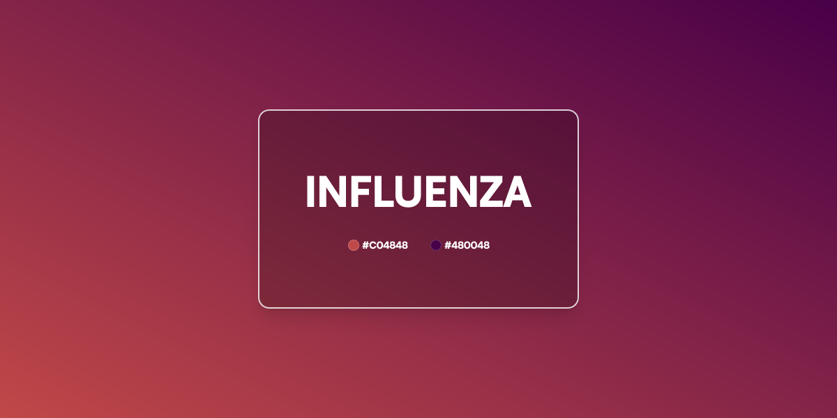 Influenza Gradient CSS 2 Color Linear UI Gradient Generator