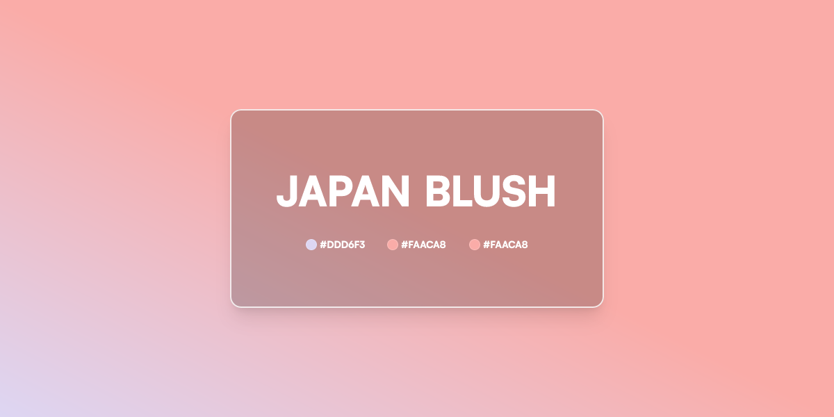 Japan Blush Gradient CSS 3 Color Linear UI Gradient Generator