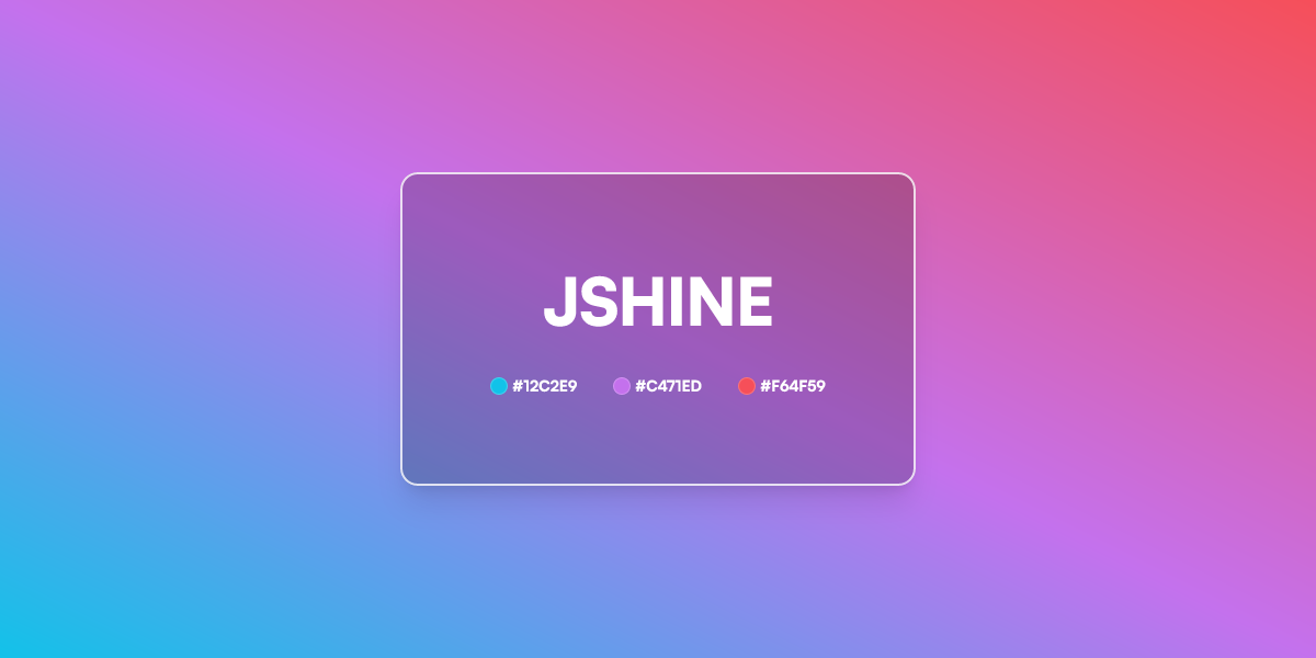 JShine Gradient CSS 3 Color Linear UI Gradient Generator