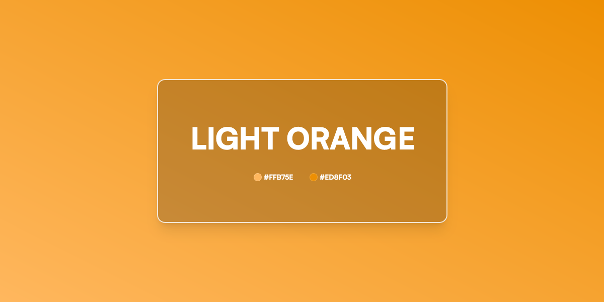 Light Orange Gradient CSS 2 Color Linear UI Gradient Generator