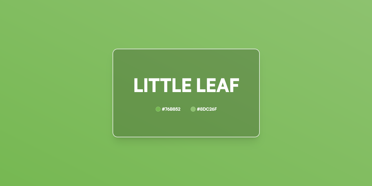 Little Leaf Gradient CSS 2 Color Linear UI Gradient Generator