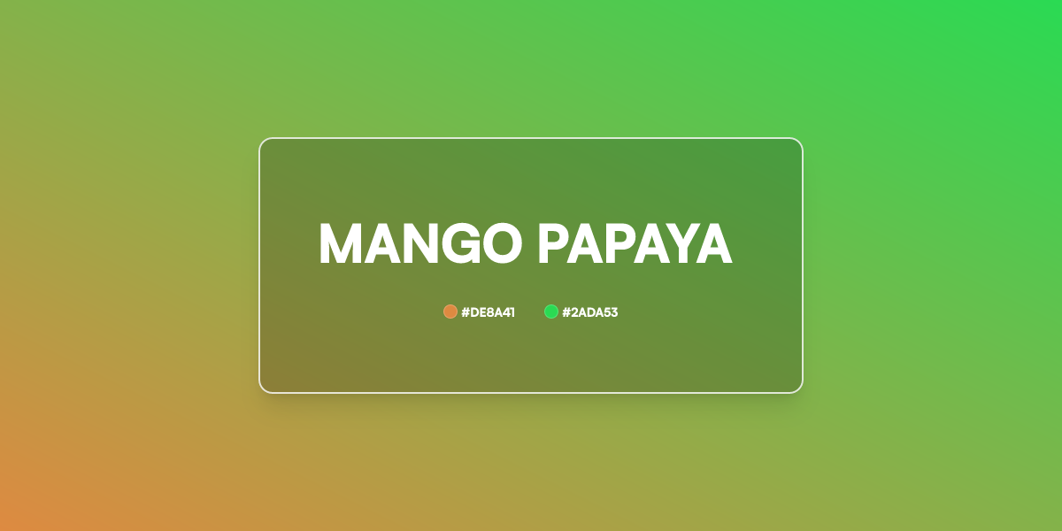 Mango Papaya Gradient CSS | 2 Color Linear UI Gradient Generator