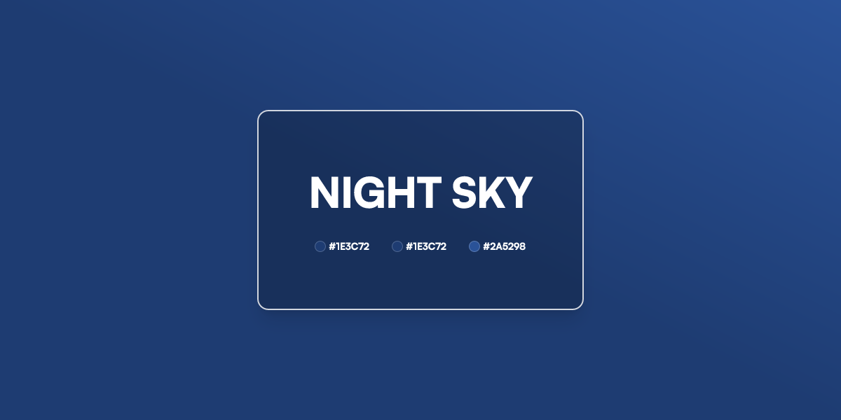 Night Sky Gradient CSS 3 Color Linear UI Gradient Generator