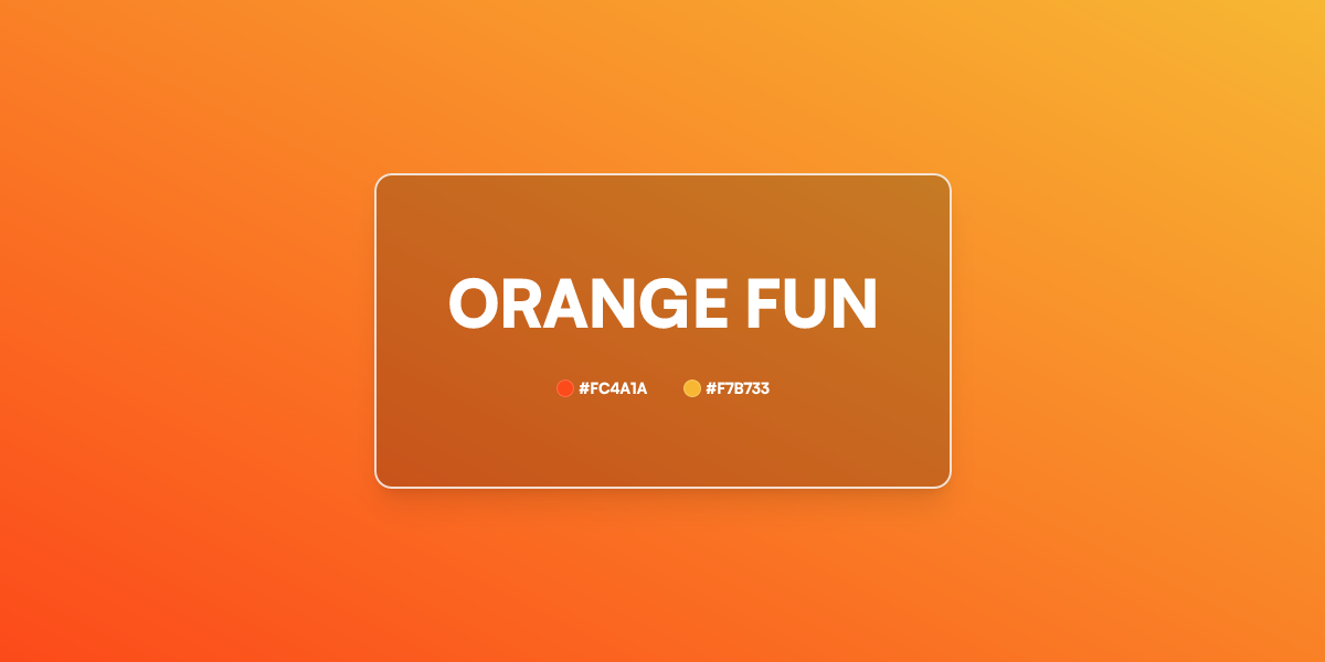 Orange Fun Color Gradient Generator