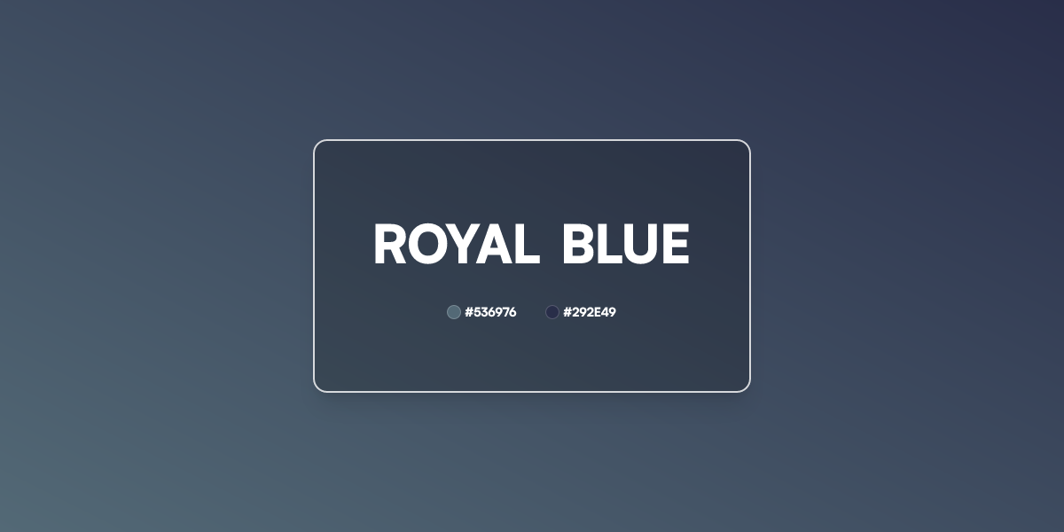Royal Blue Gradient CSS 2 Color Linear UI Gradient Generator