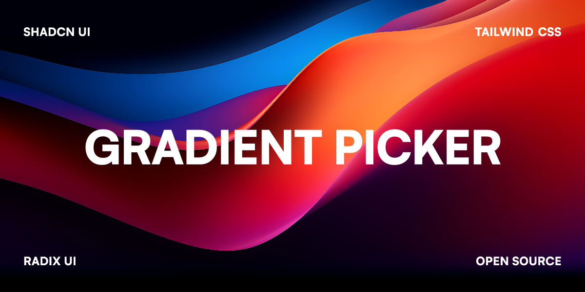 Gradient Picker | Shadcn UI Component to pick gradients, colors and backgrounds
